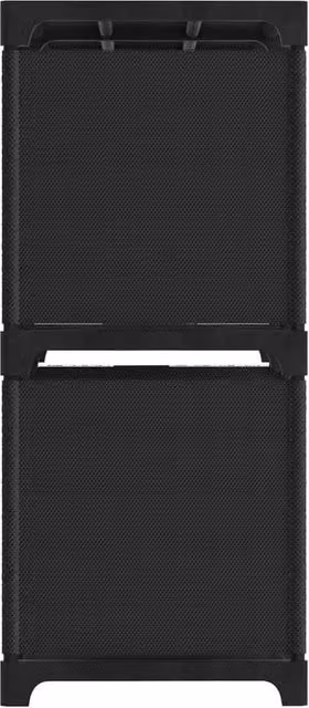 Berkfield Home Modern 4-Cube Display Shelf in Black, W/D/H: 69 x 30 x 72.5 cm