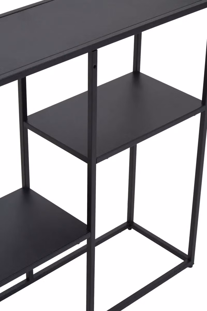 Orsina Grey Metal Multi-Level Corner Shelf Unit – 7