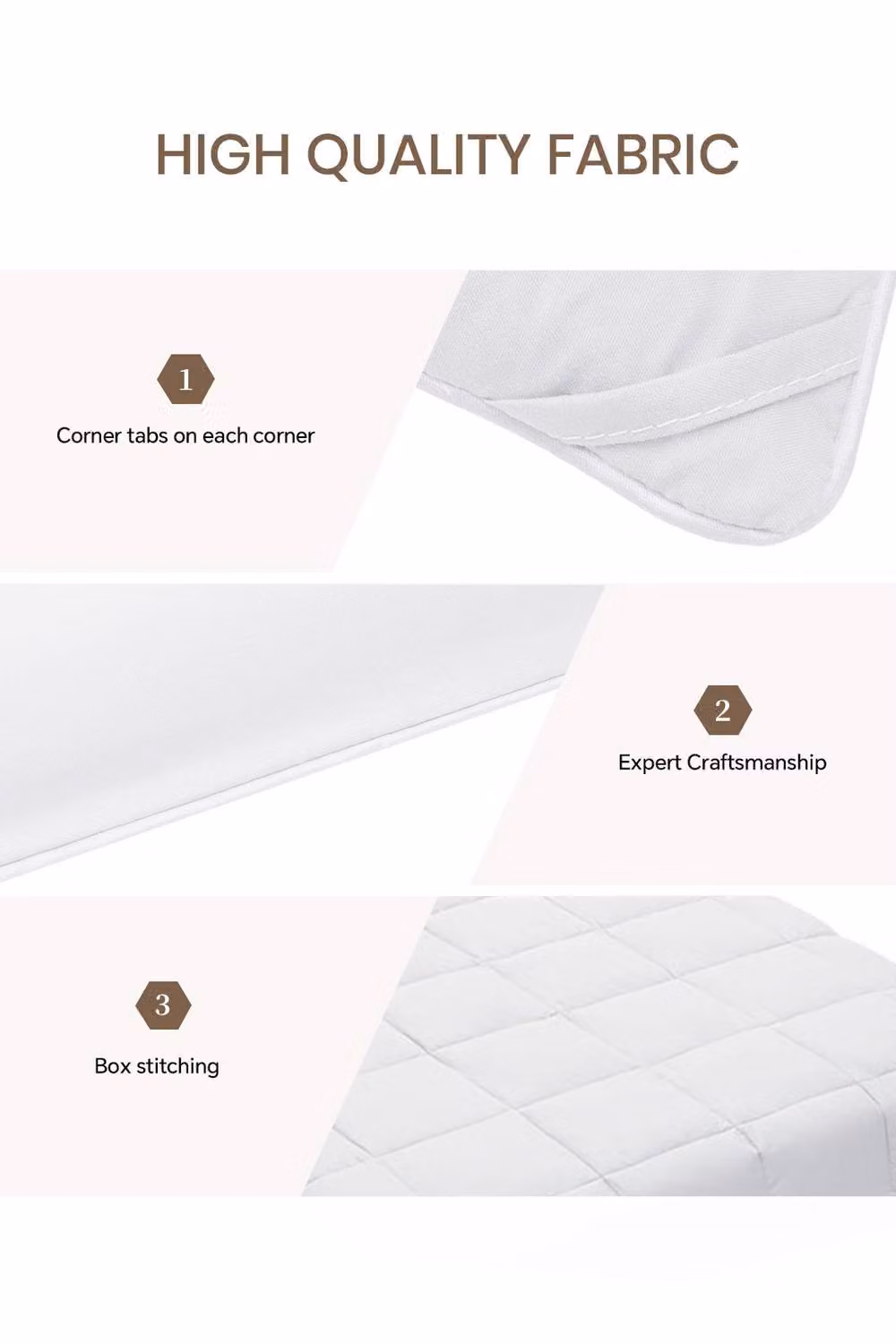 Living and Home White Microfibre Down Alternative Quilted Duvet Insert with Corner Tabs – 2