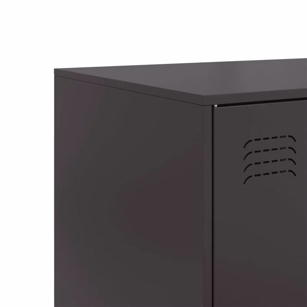Berkfield Home Matt Black Metal Sideboard W/D/H: 99 x 39 x 73 cm – 5