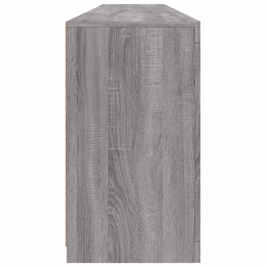 Berkfield Home Modern Sideboard with Integrated LED Lights in Grey Sonoma, W/D/H: 202 x 37 x 67 cm – 5