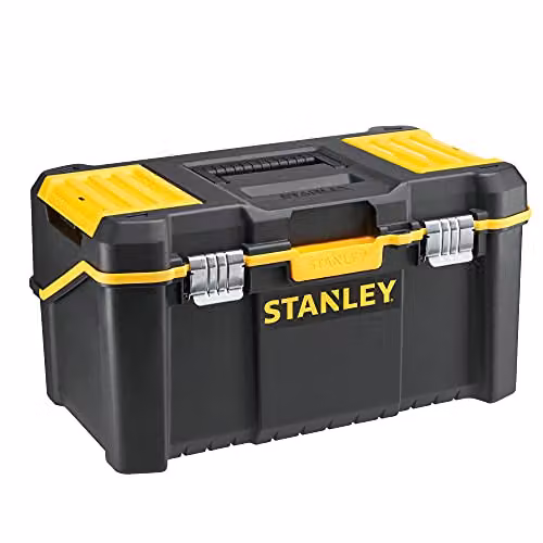 Stanley STST83397-1 Plastic Cantilever Toolbox, Grey, W: 49.1 cm, D: 34.8 cm, H: 25.0 cm – 1