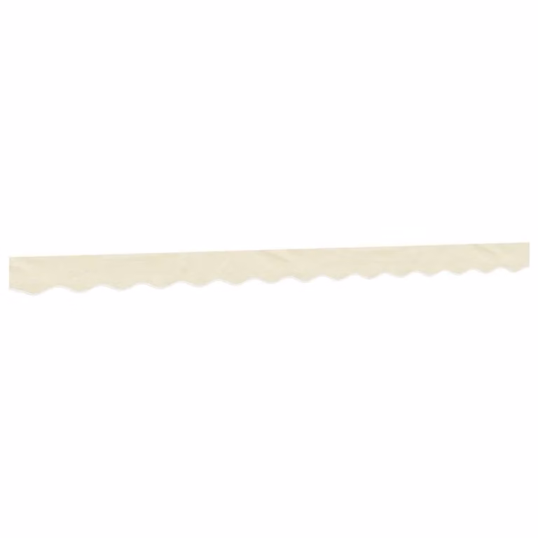 Berkfield Home Replacement Awning Valance Fabric in Cream Stripe Polyester, 3.5 m