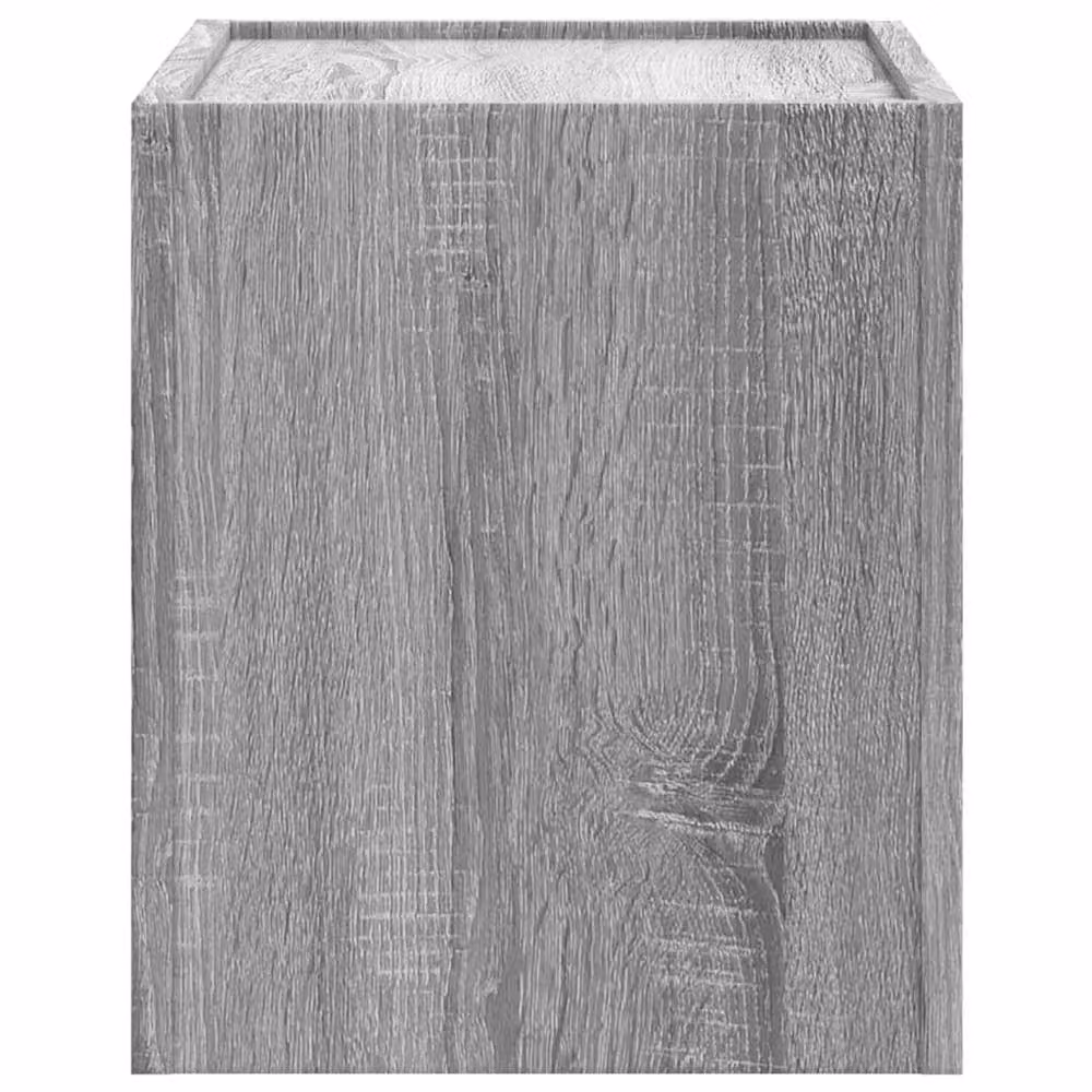 Berkfield Home Set of 2 Wall-mounted Bedside Cabinets in Grey Sonoma, W/D/H: 45 x 30 x 35 cm – 3