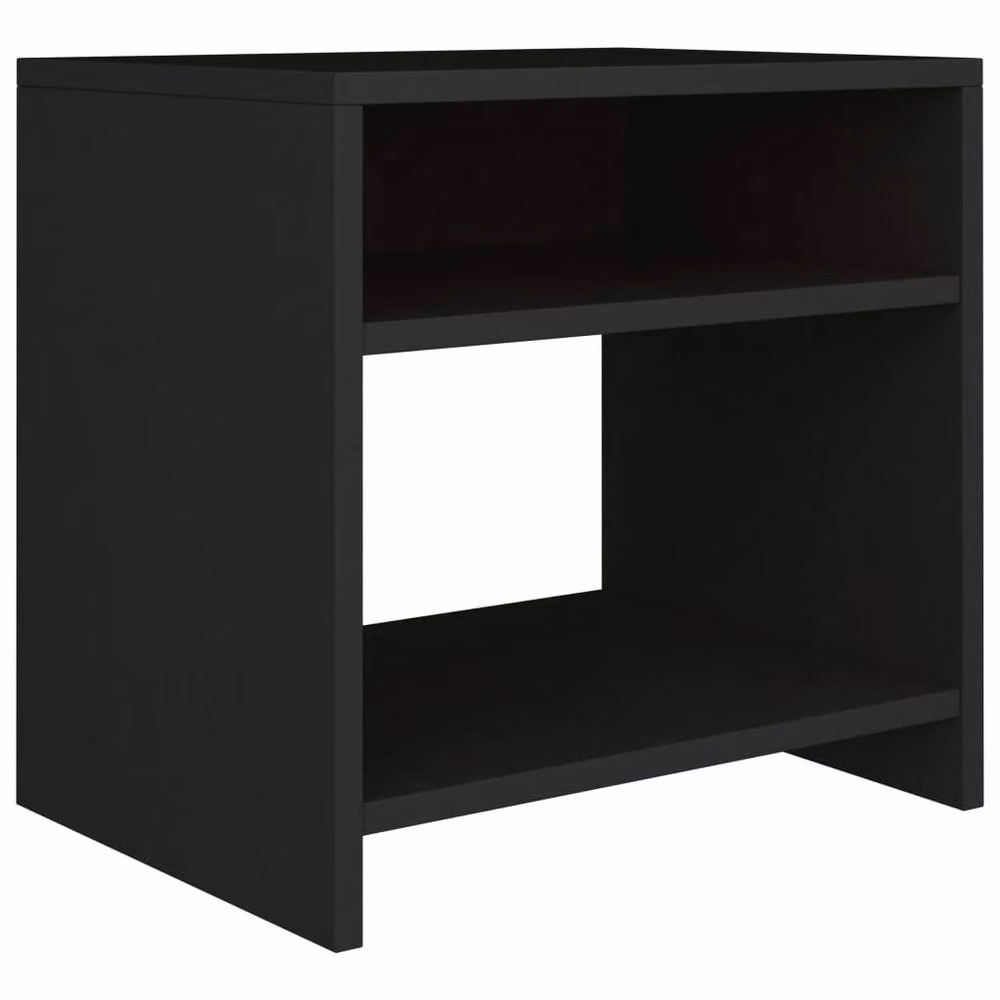 Berkfield Home Elegant Bedside Cabinets, 2 Piece Set in Black, W/D/H: 40 x 30 x 40 cm – 4