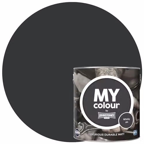 Johnstone's MY Colour Luxurious Durable Matt Paint in Black, 2.5L