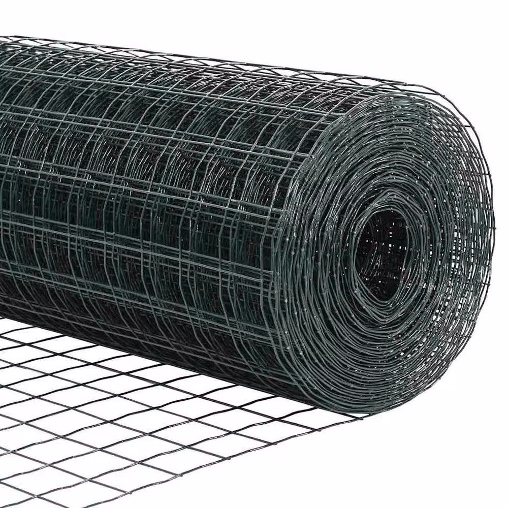 Berkfield Home Green Euro Fence PVC Coated Steel Rectangular 1.6 x 10 m – 3