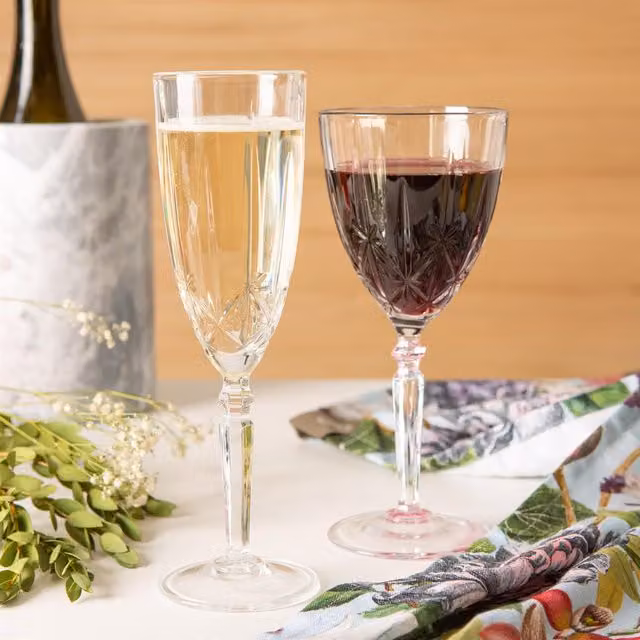 RCR Crystal Orchestra 12-Piece Set of Clear Wine and Champagne Glasses
