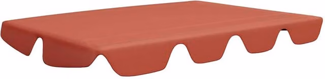 Berkfield Home Replacement Garden Swing Canopy in Burnt Orange, PVC-Coated, W: 150 cm, D: 105 cm, H: 70 cm – 1