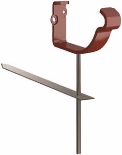 Lindab Steel Gutter Rise and Fall Bracket, 125mm, Dark Red