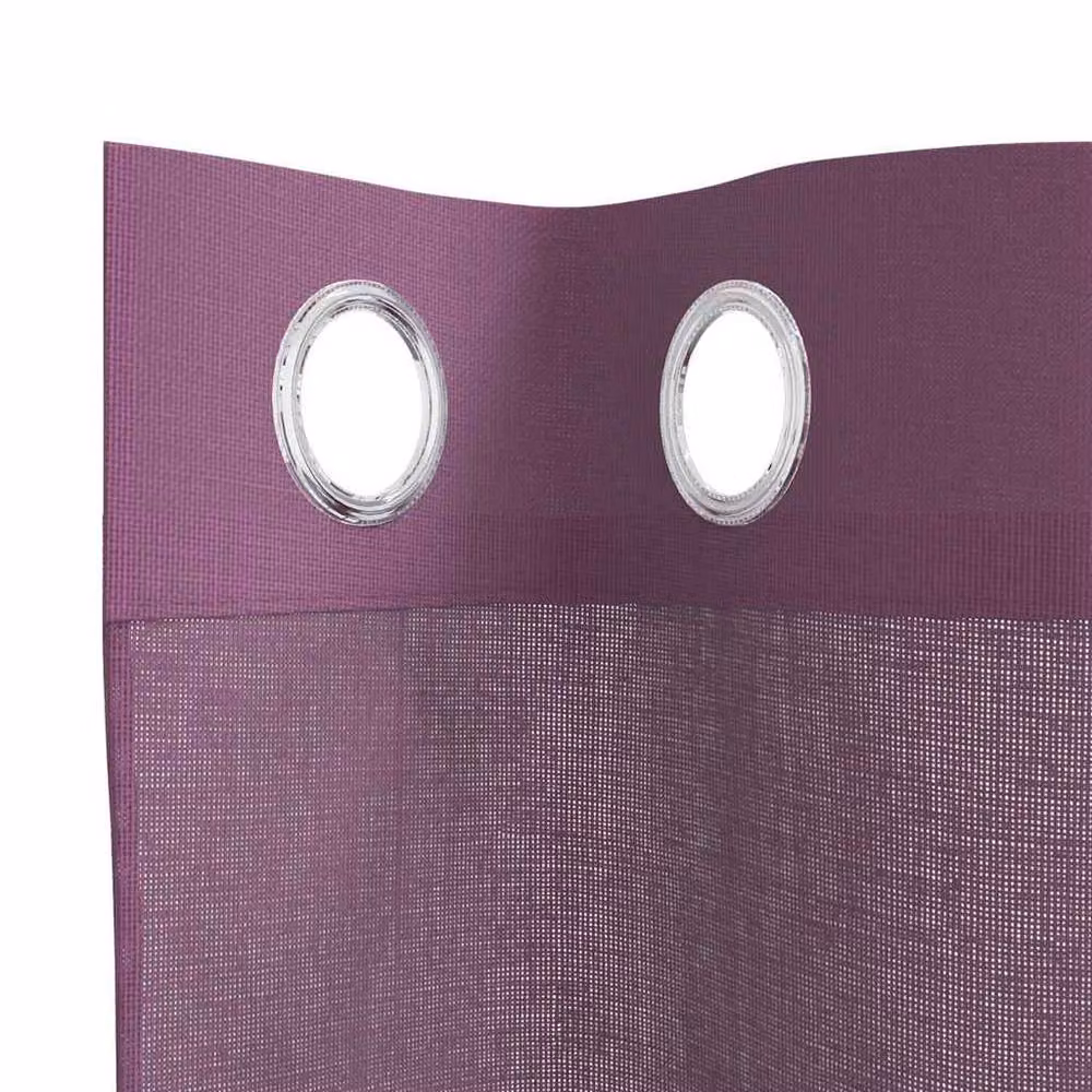 Berkfield Home Purple Voile Fabric Panel Curtains with Eyelets, 2 Pack, W: 140 cm, H: 225 cm – 5