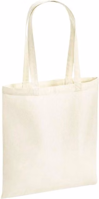 Westford Mill Cotton Tote Bag in Beige and Sand, W: 42.0 cm, H: 38.0 cm – 1