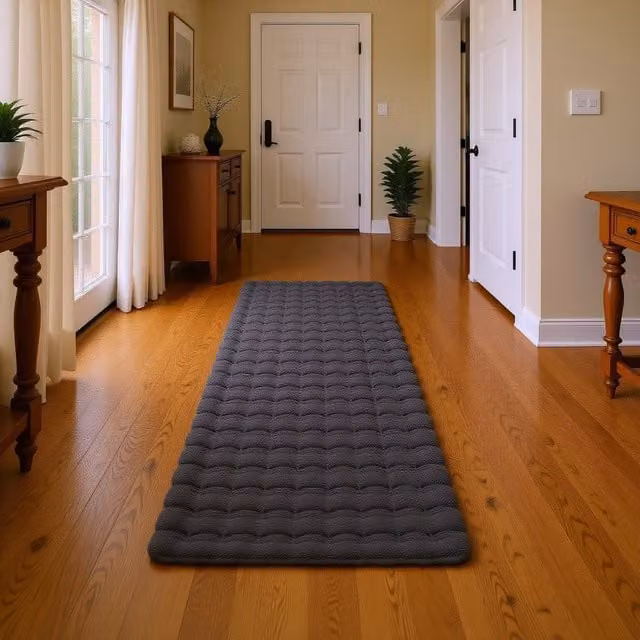 Desire Rugs Orbie Washable Low Pile Super Soft Living Room Area Rug in Anthracite Grey, W/D/H: 200 x 60 x 2 cm