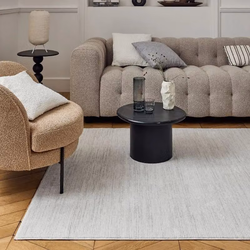 THE RUGS Carmel Modern Striped Area Rug in Grey, W: 80 cm, L: 150 cm – 4