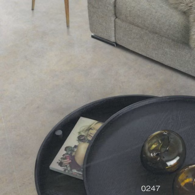 Vinyl Flooring UK Plain Effect Vinyl Flooring Sheet in Beige, Thickness: 2.0 mm, W/D: 100 x 200 cm – 1