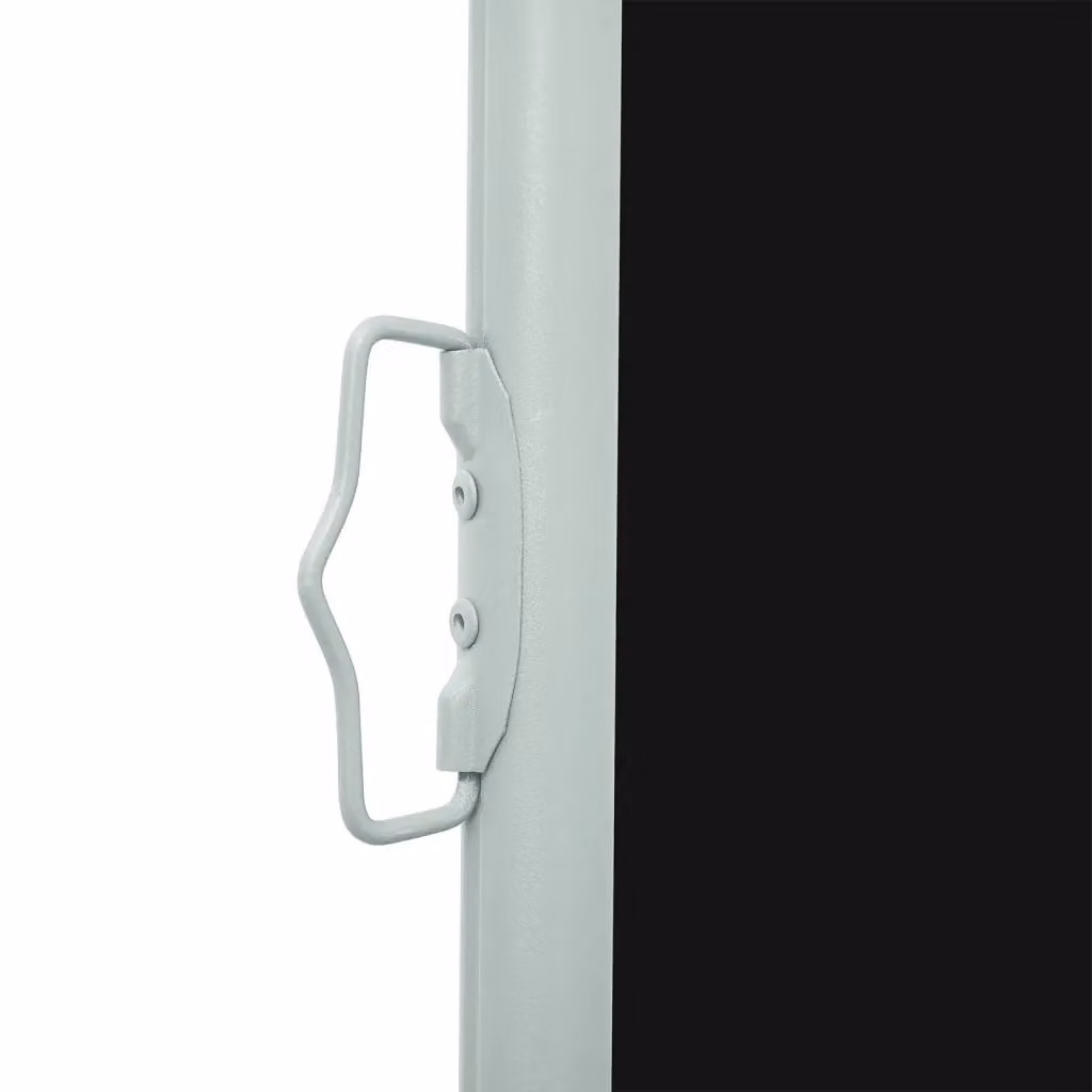 Berkfield Home Patio Retractable Side Awning in Black, W/H: 500 x 140 cm – 4