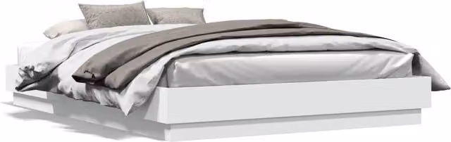 Berkfield Home White King Size Bed Frame W/D/H: 150 x 200 cm – 1