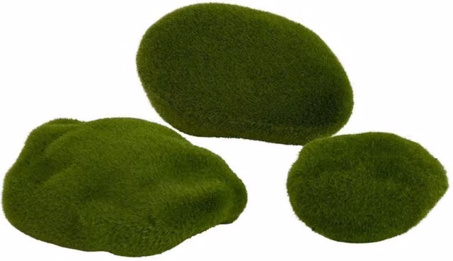 Lemon Pavilion Green Faux Moss Three Piece Pack W8 x D4 x H7 cm – 1