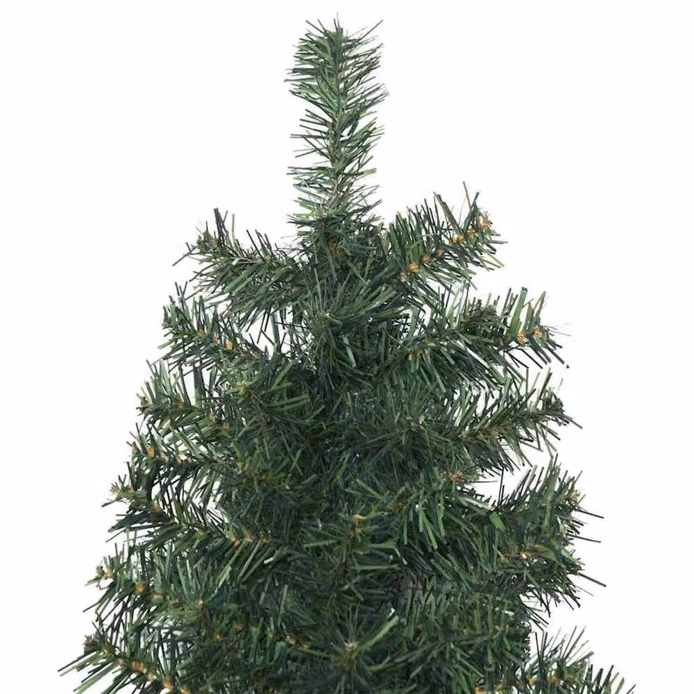 Berkfield Home Artificial Green Christmas Tree with 300 Warm White LEDs and Stand, Height: 270 cm – 4