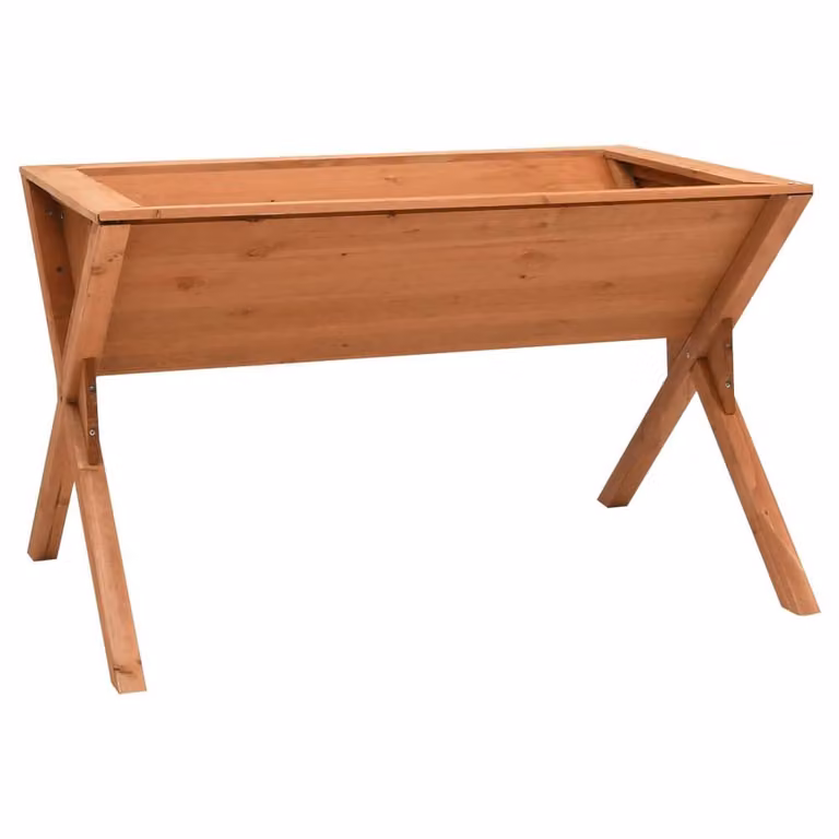 Berkfield Home Brown Firwood Planter W/D/H: 90 x 55 x 56 cm