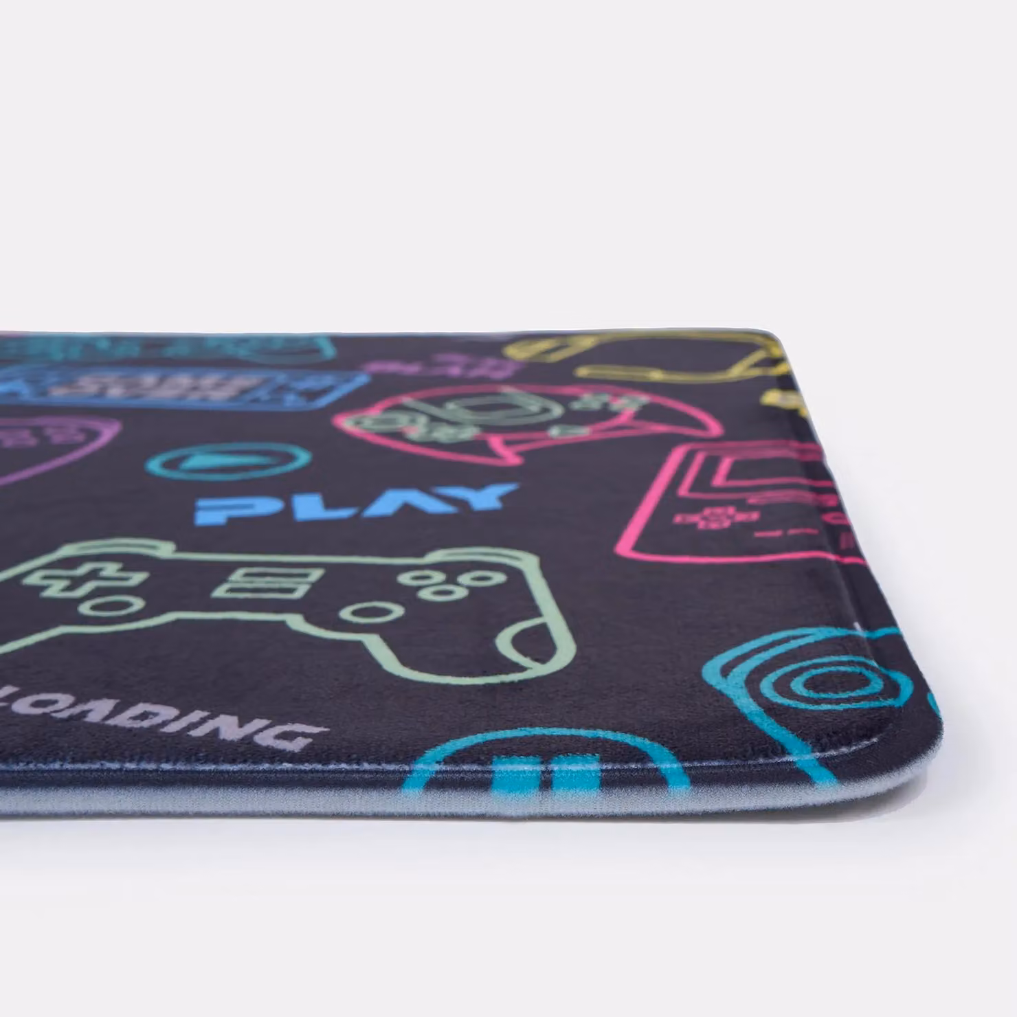 OHS Black Gaming Rug for Kids and Teens, Non-Slip and Washable, W: 65 cm, L: 120 cm – 5