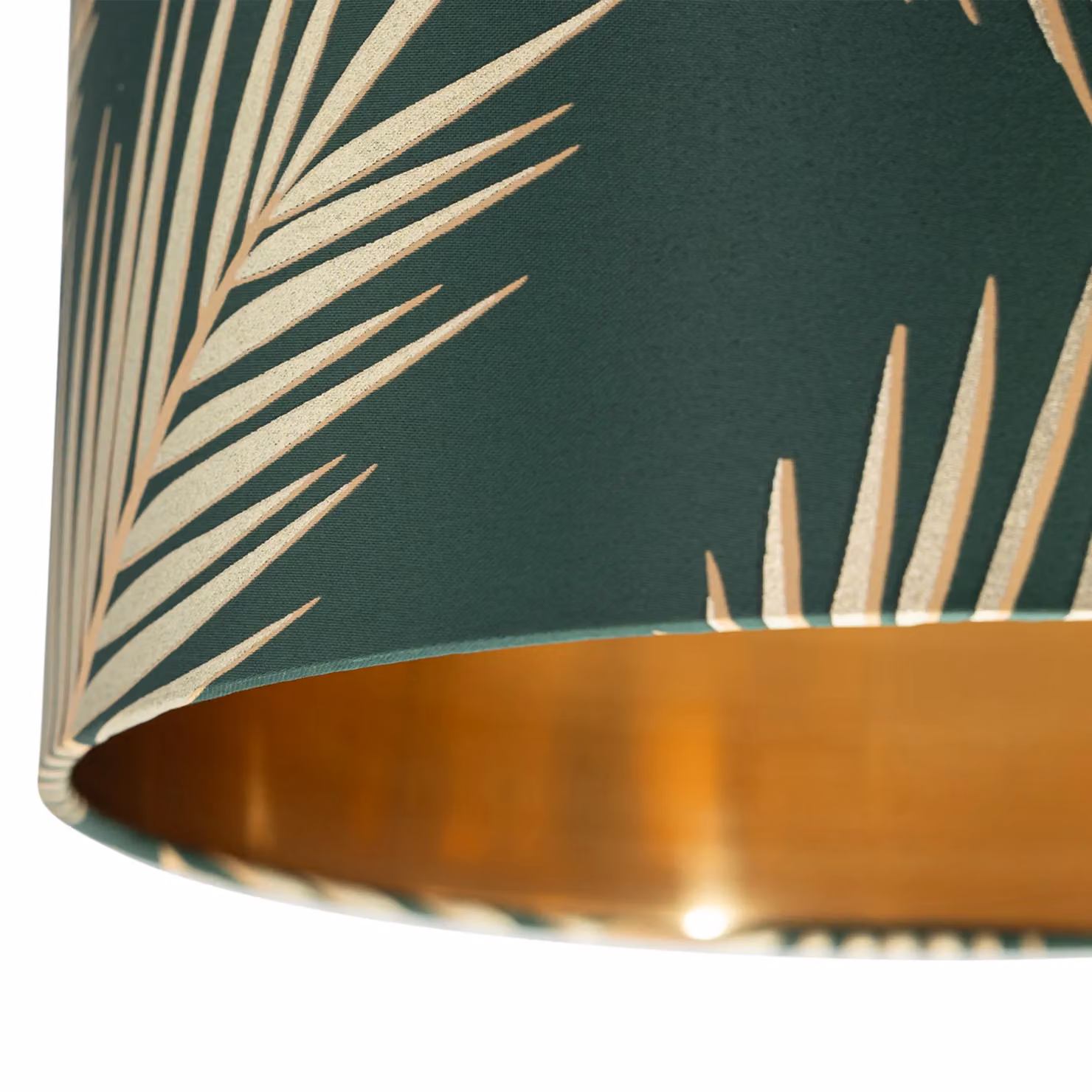First Choice Lighting Tropica Chrome Tripod Table Lamp with Green Fabric Shade – 3