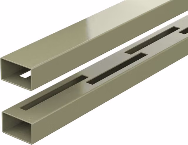 Durapost Vento Vertical Composite Fencing Rail in Natural, Pack of 2, Up to 900mm