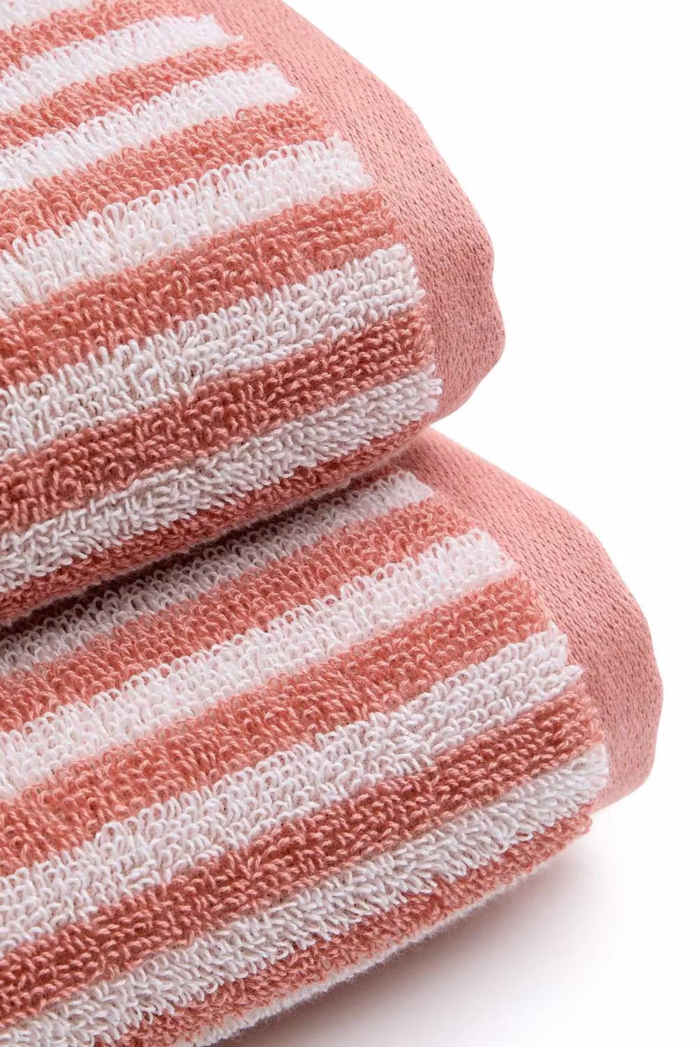 Christy Portobello Stripe Coastal Inspired Pink Striped Terry Towels – 3