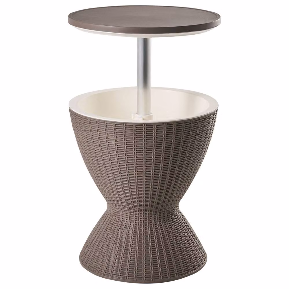 Wyld and Coco Garden Cool Bar Built In Cooler, Brown Polypropylene, Diameter: 49 cm – 2