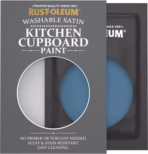 Rust-Oleum Kitchen Cupboard Satin Finish Tester Sachet, Cobalt Blue, 10ml