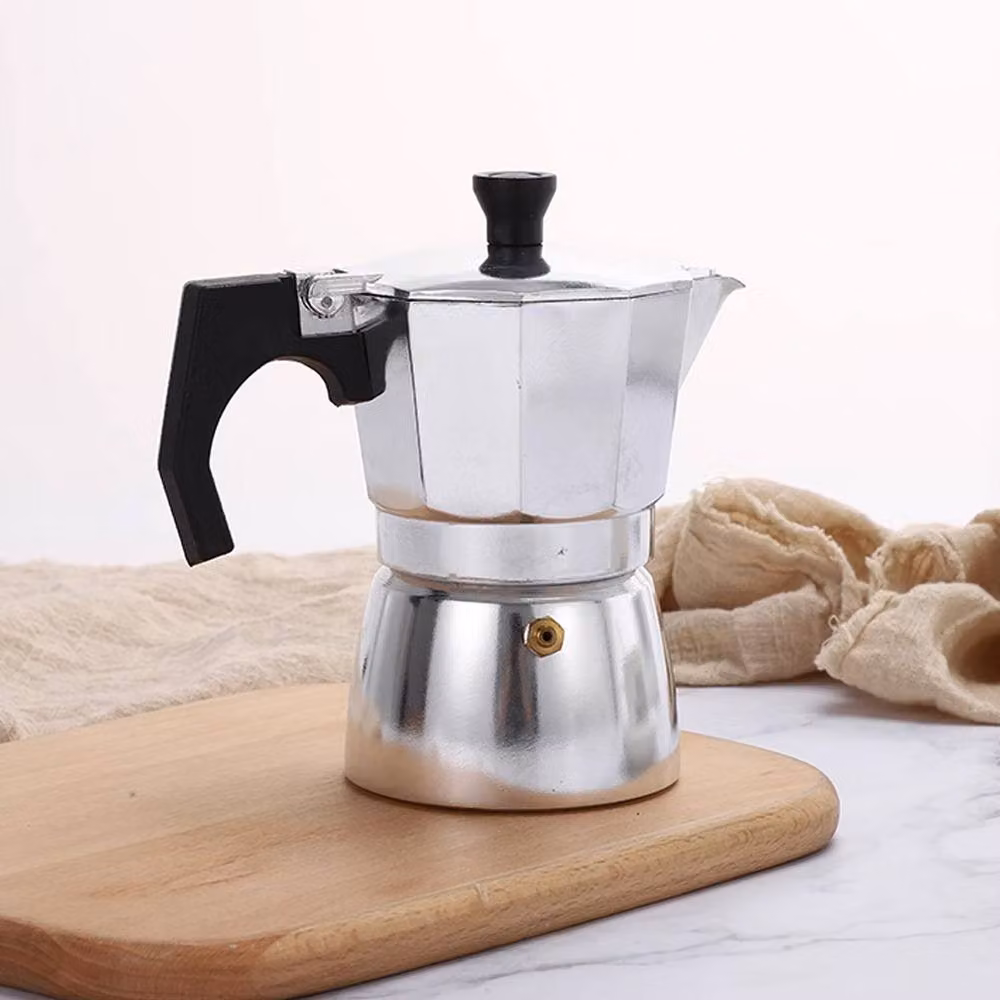 Living and Home Italian Moka Coffee Pot Stovetop Espresso Maker, 450 ml, Silver – 7