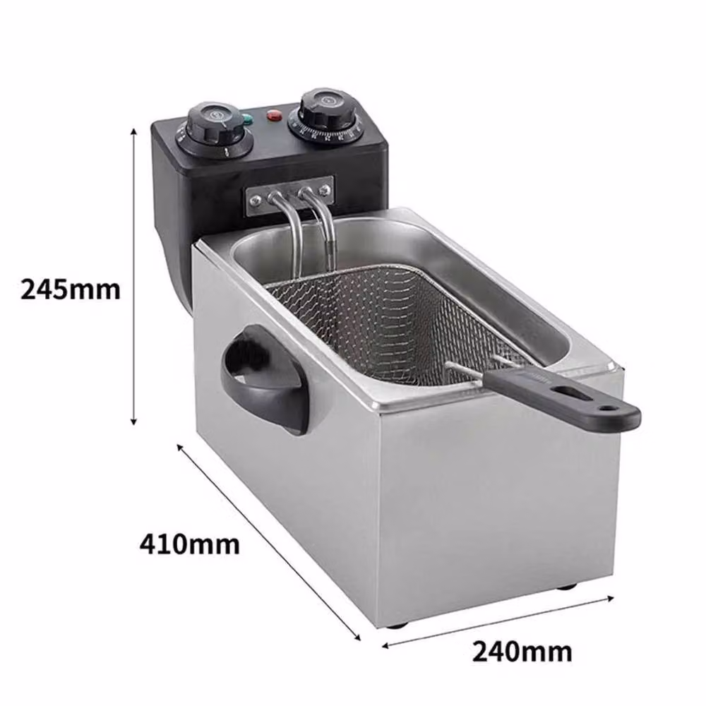 SPETLEK Large 3 Litre Stainless Steel Chip Pan in Silver – 2