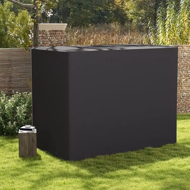 EONLION Water-Repellent 3-Seat Outdoor Garden Swing Chair Cover in Black, Width: 100 cm – 1