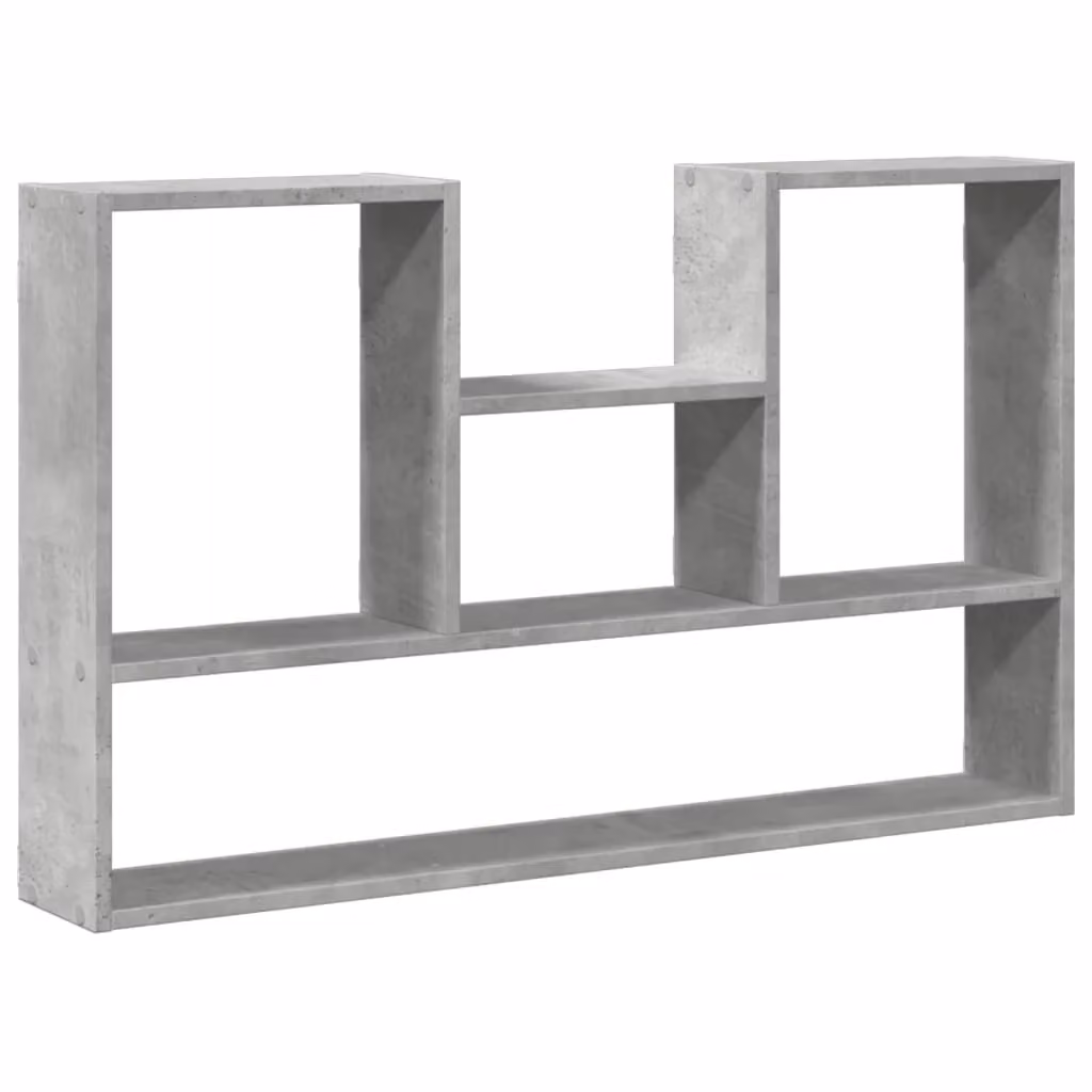 Berkfield Home Wall Mounted Modern Shelf in Grey MDF, W: 99 cm, D: 15 cm, H: 60 cm – 2