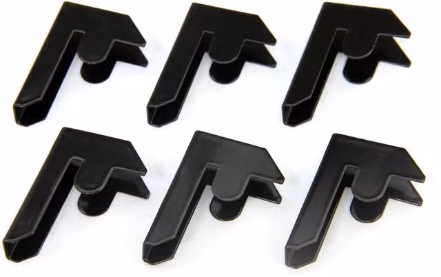 Monster Racking T-Rax Bay Connector Clips, 6 Pack, Black – 2