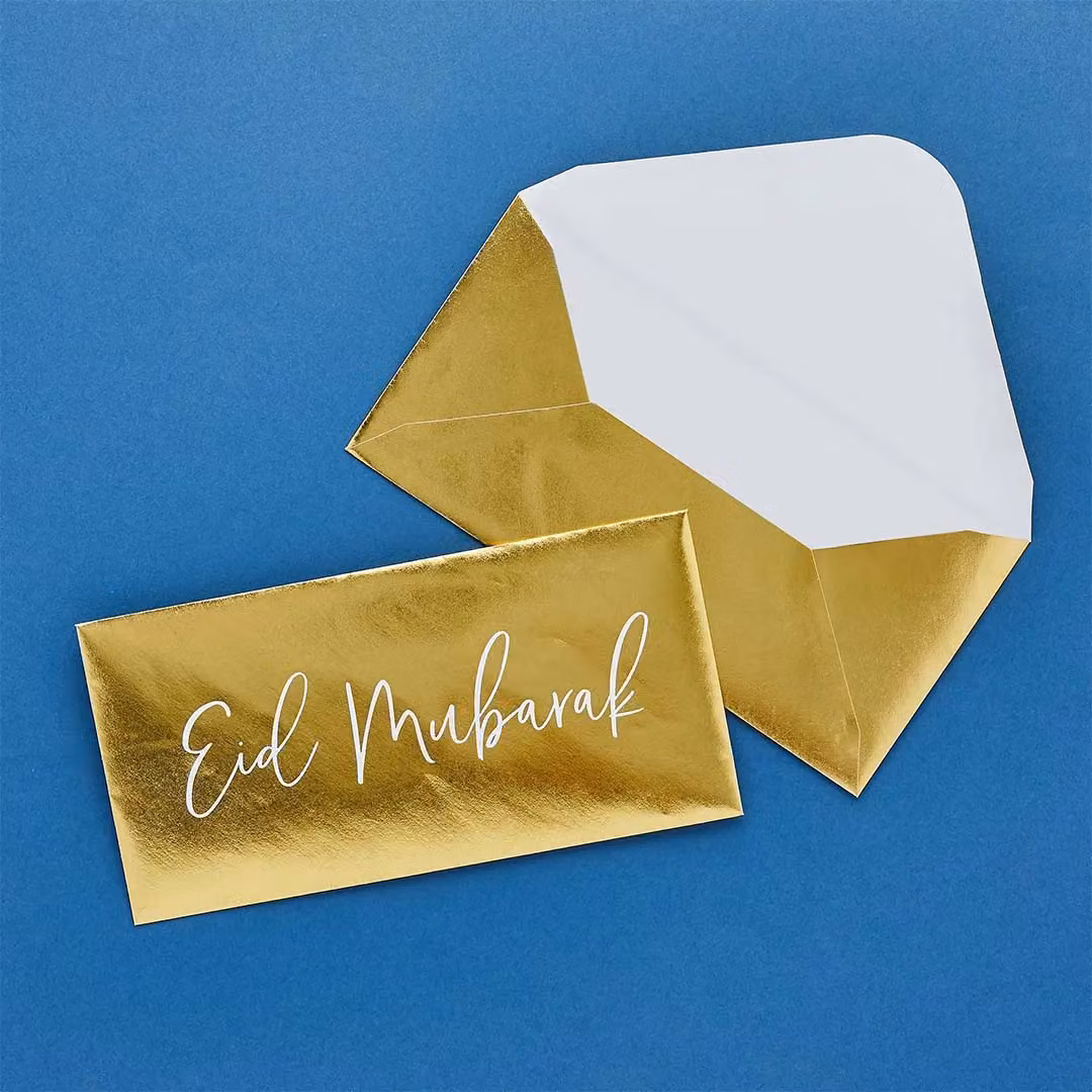 Club Green Gold Eid Mubarak Money Envelopes, Pack of 5 – 2