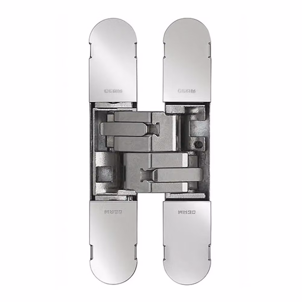 Loops Heavy Duty Concealed Hinge for Unrebated Doors, Polished Nickel, 130 x 30 mm – 2