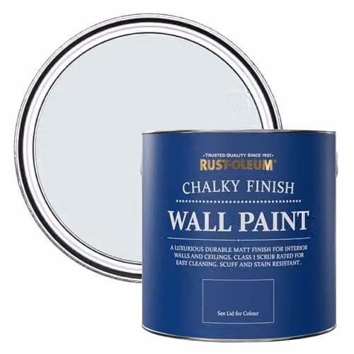 Rust-Oleum Blue Matt Chalky Emulsion Wall Paint, 2.5 l – 1