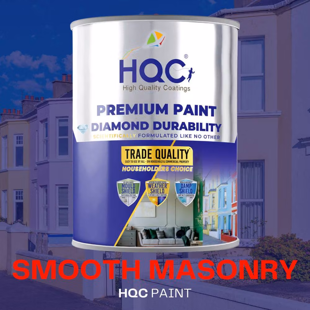 HQC PAINTS Smooth Masonry Paint in Sandstone, 20L – 2