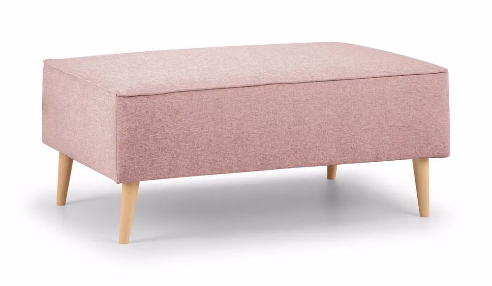 The Great Sofa Company Ailis Footstool Faro in Dusty Pink – 2