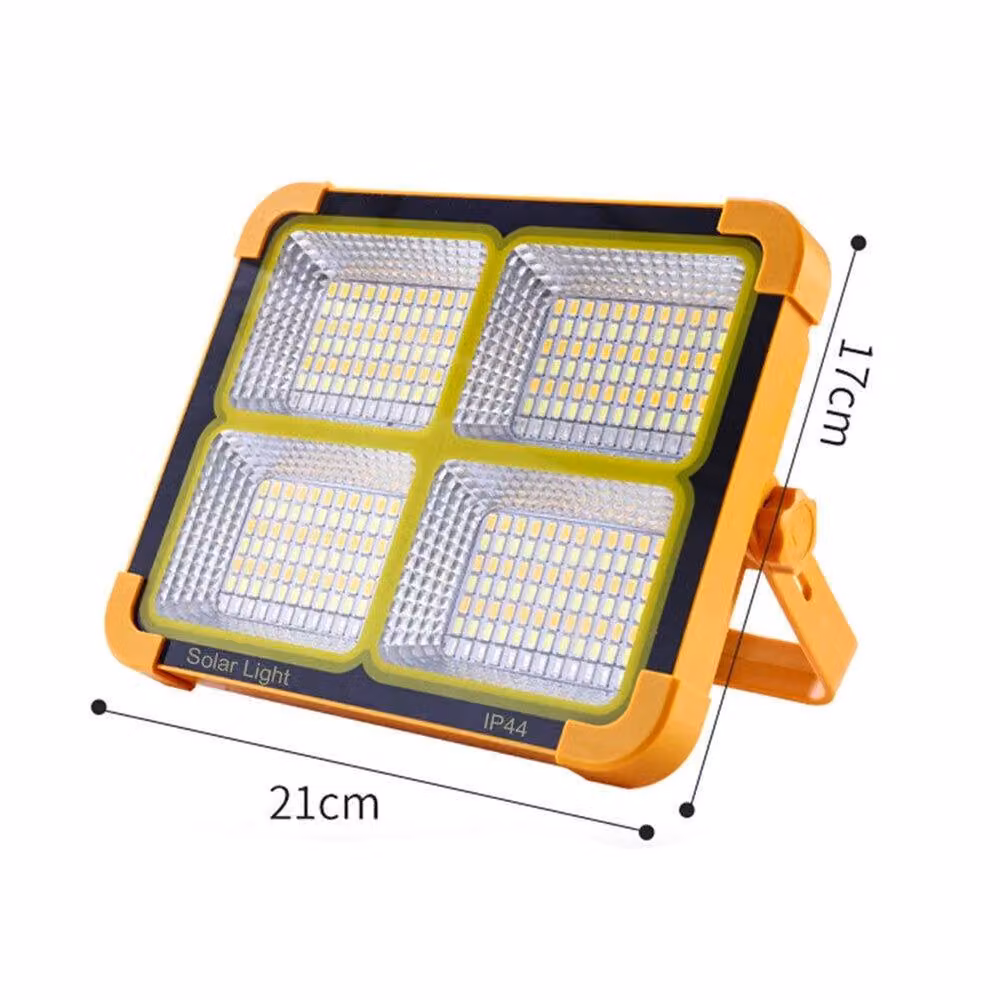 Kelvenix Solar LED Work Light, Yellow USB Rechargeable Cordless Portable Camping Floodlight with IP66 Waterproof Rating – 2
