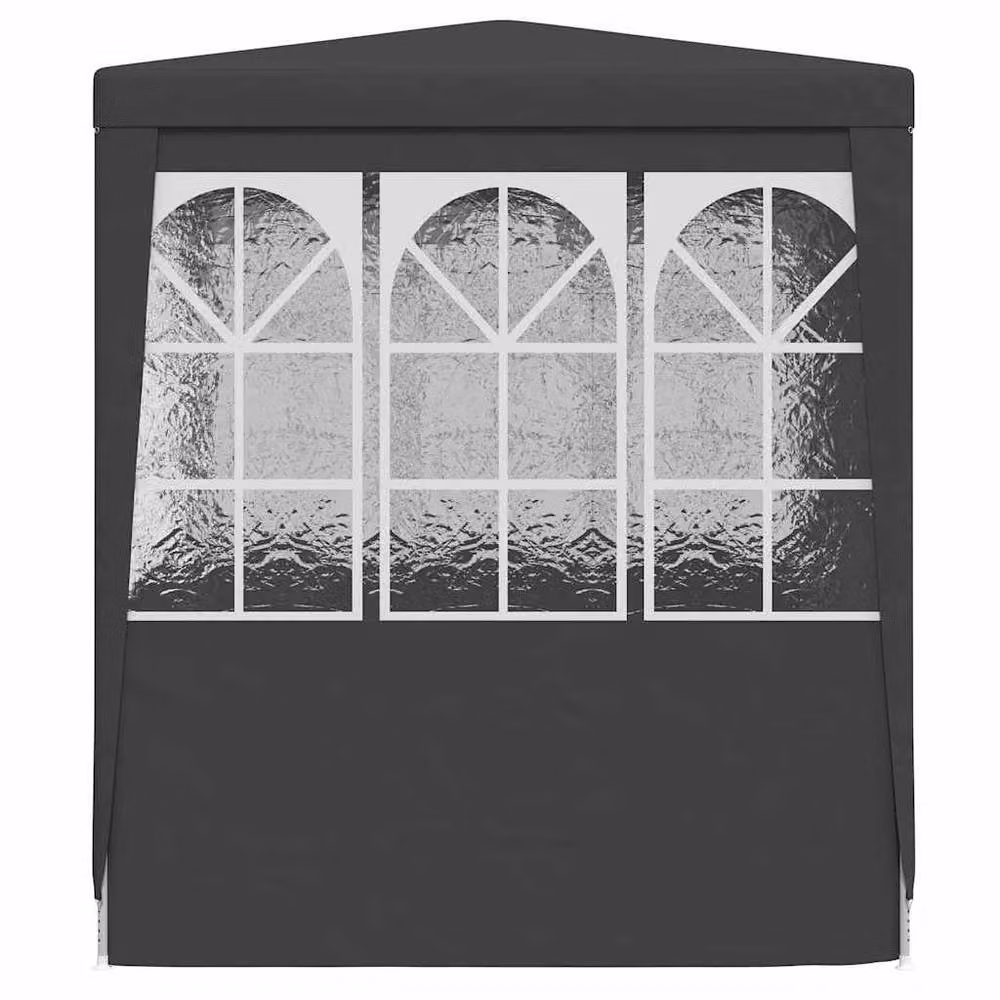 Berkfield Home Professional Party Tent with Side Walls, Anthracite and Black, W/D/H: 2 x 2 x 2 m – 4
