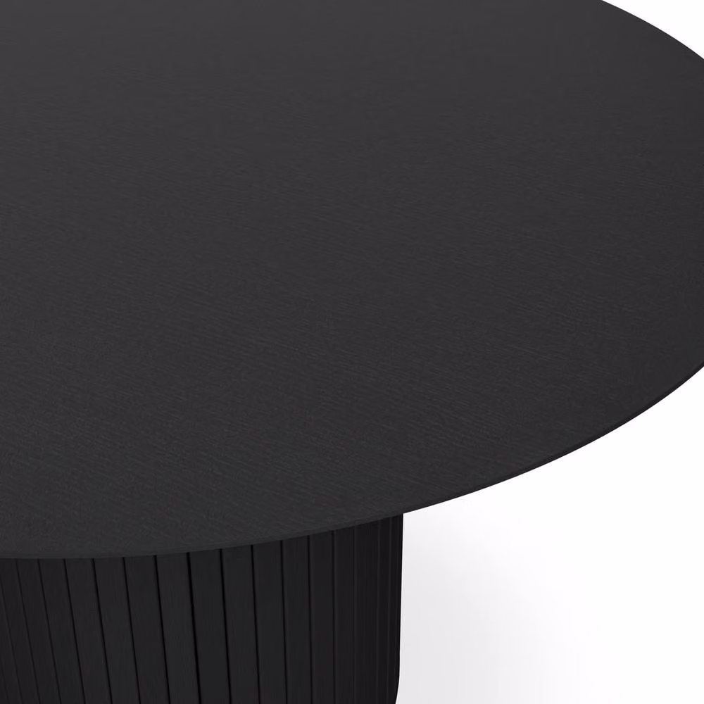 More4Homes Arlo Round Dining Table with Black Legs, Diameter: 120 cm, Height: 75 cm – 3