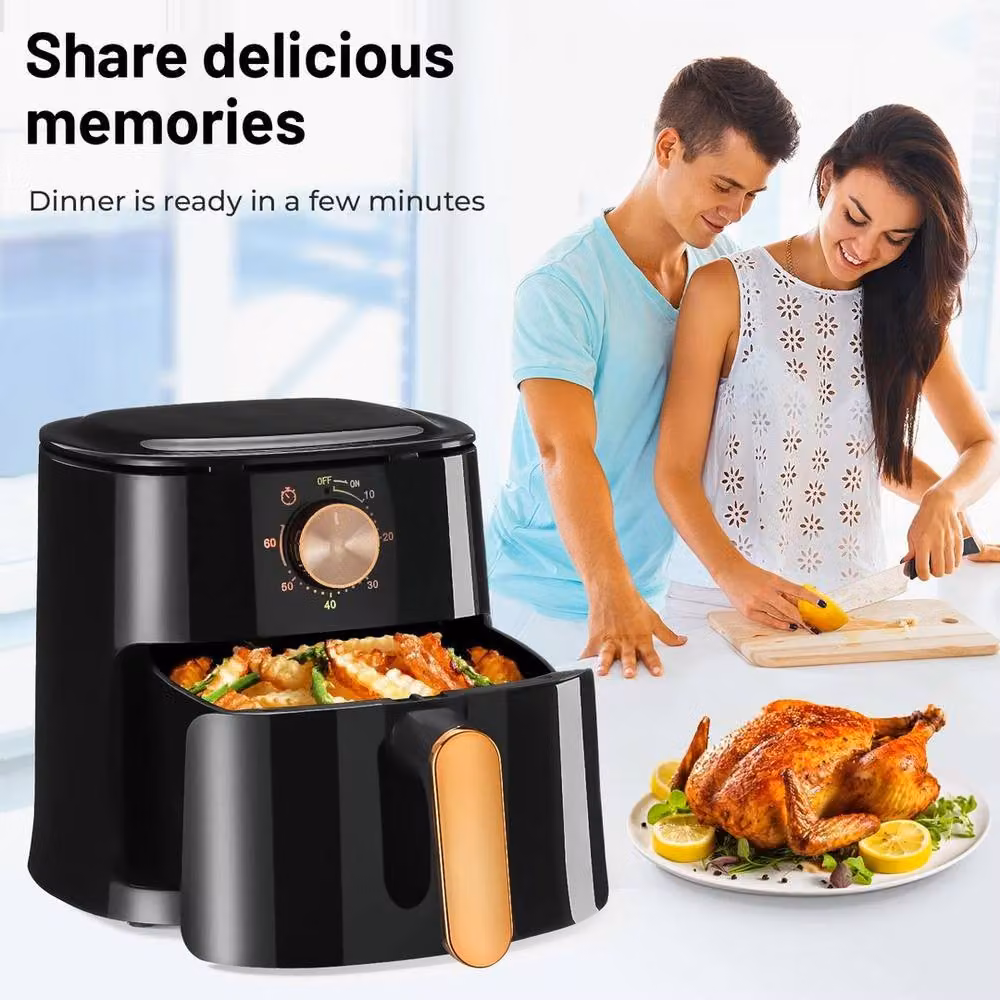 PAWNORA 1800W Air Fryer with 4 L Capacity in Black – 5