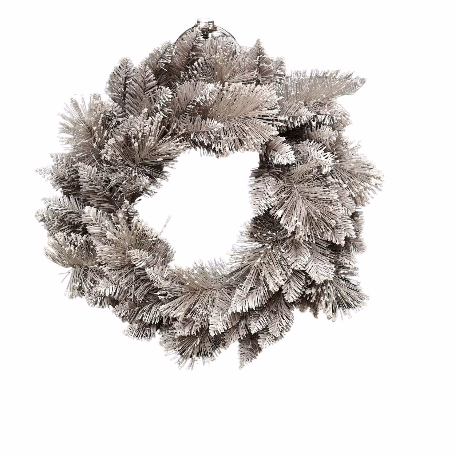 Samuel Alexander White and Grey Premier Christmas Snow Fir Door Wreath, Diameter: 50 cm – 2
