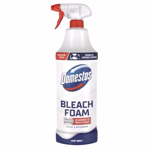 Domestos Mint Boost Bleach Foam Spray, 450 ml