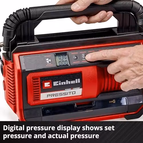 Einhell Cordless Air Compressor 18V PXC Red – 5