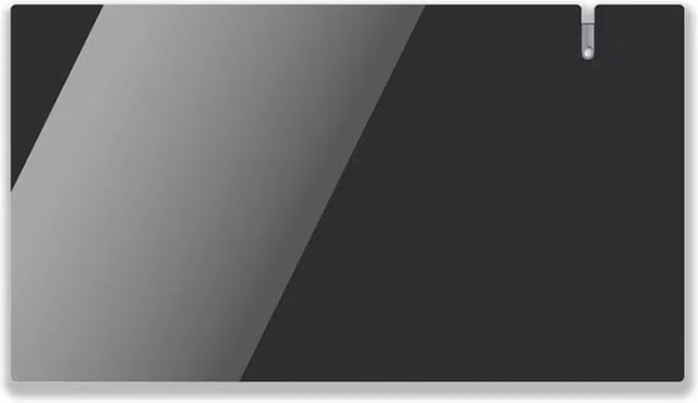 Radialight Aetheria Black Glass Infrared Electric Wall Mounted Heater