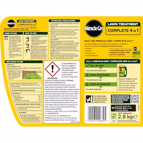 Miracle-Gro Complete 4-in-1 Lawn Treatment for Weeds, Covers up to 80 m2 – 2