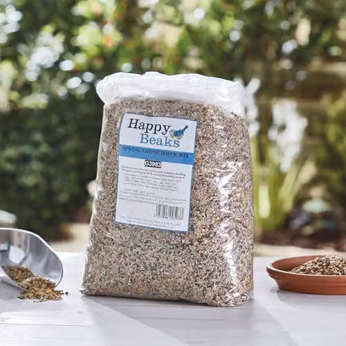 Happy Beaks Spring and Summer Seeds 12.75kg Premium High Energy Wild Bird Seed Mix